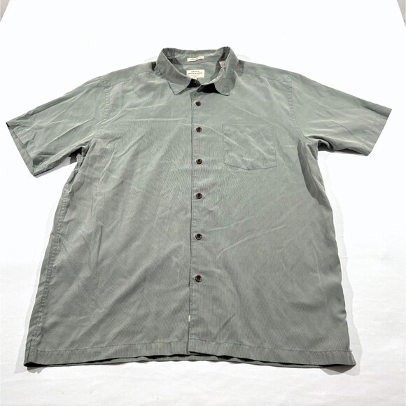 Quiksilver Waterman Collection Comfort Fit Hawaiian Shirt Mens XL Beach Tropical - Picture 1 of 11